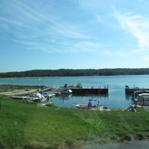 small harbor near Sutton Bay Michigan north of Traverse City