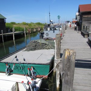 net boat working for Carlson Fisheries of Leland