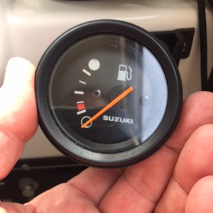 Older fuel gauge.  I have found no info on it via the web.