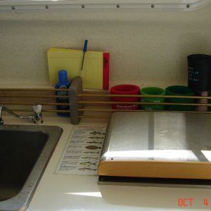 Counter organizer.