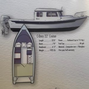 Media 'C Dory specs' in album 'Gelcoat, windows and overall condition is very good. Shines up nicely.'