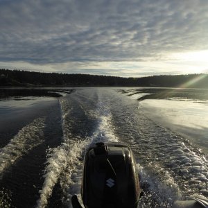Dinghy cruising around Turn Island