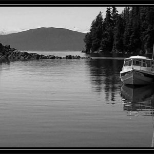 Tied up in Amalga harbor, Juneau.
