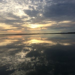 Sunset Bogue Sound NC