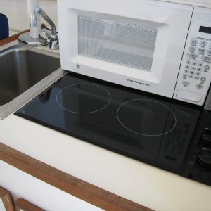 Microwave and cooktop
