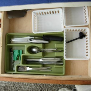 Drawer in hanging locker