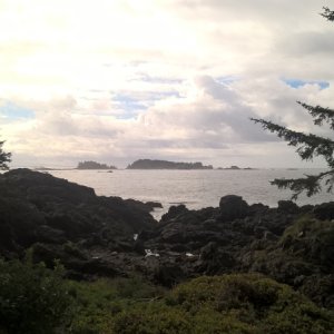 Looking out at Loudoun Channel.  Another day when it might be easy to boat from Barkely to Clayoquot and back.  Or not.