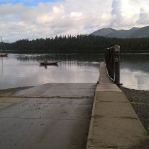 The public launch at Ucluelet.  Unfortunately, there is no public parking.