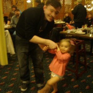 Austin and Harper
A bit blurry cuz Harper loves to swing around with her Uncle Austin