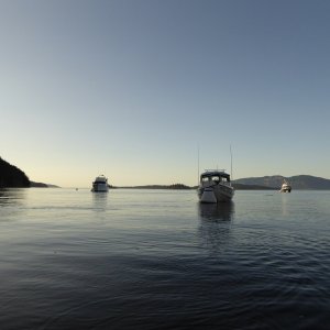 Still one buoy open around 7 PM. It didn't last too much longer.