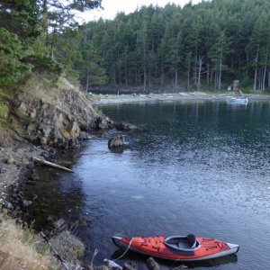 On Cypress Head looking towards the tombolo connecting to mainland Cypress