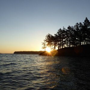 Saturday morning sunrise at Cypress Head, July 14 2018