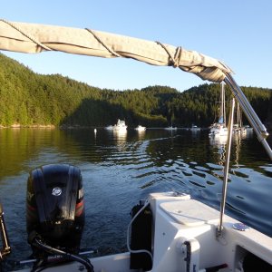 Departing a peaceful Eagle Harbor on Sunday morning