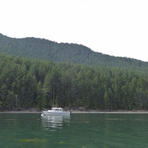 Eagle Harbor anchorage for the day