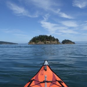 Paddling over to Cone Island