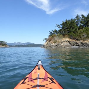 Paddling to Cone Island