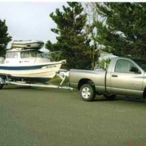 May 2006 Squalicum Harbor parking lot:
Getting ready to go to Lopez Island.