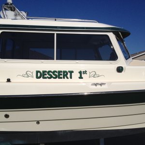 Just renamed our boat!!
