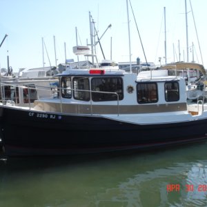 30 April 2009 Squalicum
25 Ranger tug from CA.
Owner Charles Kollerer.