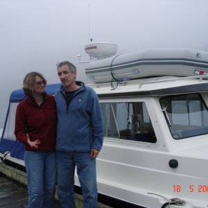18 July Cornet Bay
Steve aka Seaboldski and Lorraine with new TC aka STRAY CAT