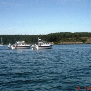 28 May 2005 Blind Bay 
DAYDREAM & ANNA LEIGH 
on the way to Canada