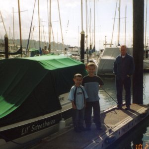 25 Oct 2004 Bellingham 
Grandpa & his buddies looking at Lil' Sweethaven