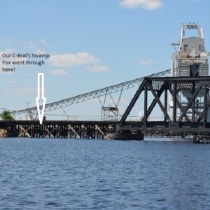 Impatient Swamp Fox went through the trestles