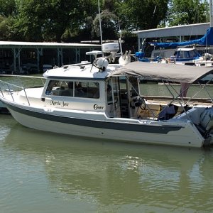 The "Marcia Jane", Kent and Marcia's Venture 23'.