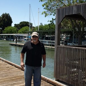 Steve Grover meets us at Rio Vista.  He sold his boat after traveling with us last year.  He just couldn't stay away.