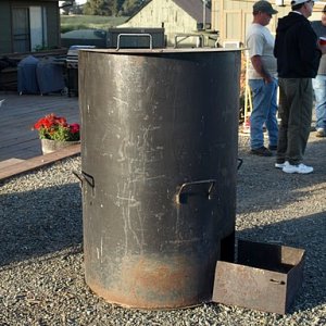 This custom made barbeque helped make the most tender perfectly cooked beef I've ever eaten.  John is a master chef.