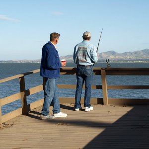 Steve and Alex (Dora Jean) test out the Delta waters.