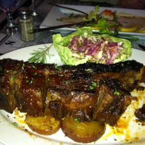 Kent (Marcia Jane) enjoys San Francisco beef ribs.