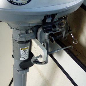 dinghy motor bracket