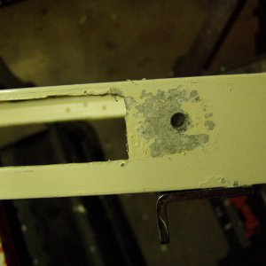 corrosion under lock face.