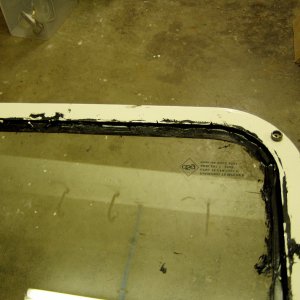 All went well except for this mistake. I did not mask both sides of the frame before applying the urethane window adhesive.  The urethane really grabs the powder coating and is a pain to remove.
