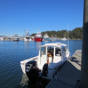 Fueling up at Cap Sante marina in Anacortes