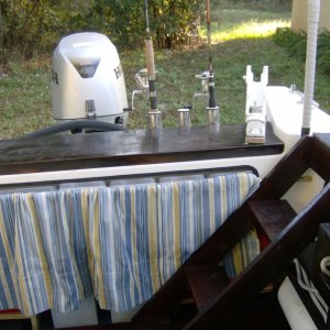 Looking out the back