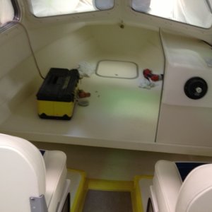 First view of the V berth