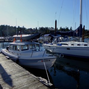 Decided to tuck into Schooner Cove for the night. 148 NM trip total so far.