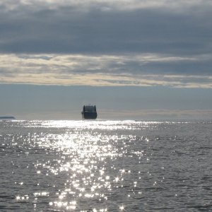North Star Leaving Anchorage (Fire Island in Distance)