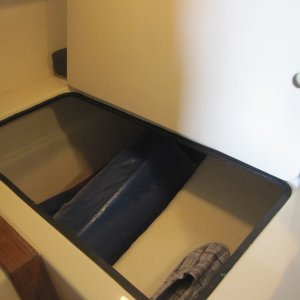 Forward port access hatch open position #2
