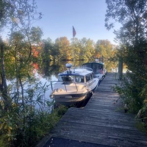 Almas Only and Osprey,moored at Locks Park