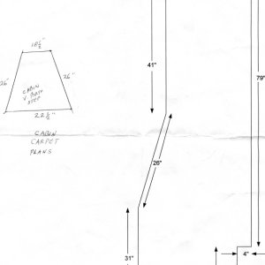 2005 CD25 (Sea Angel) Carpet Plans for Dry Deck and carpet overlay.