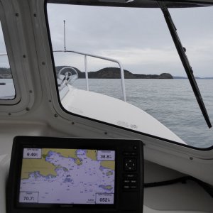 Exploring the many rocks and bays of Lopez