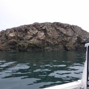 An impressive rock on the outside of Lopez