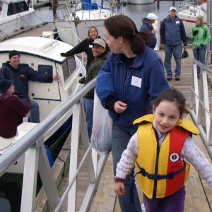 Julia and daughter Two Lucky Fish