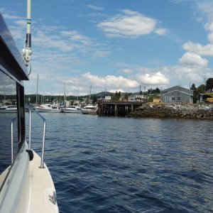 Approaching Powell River Marina