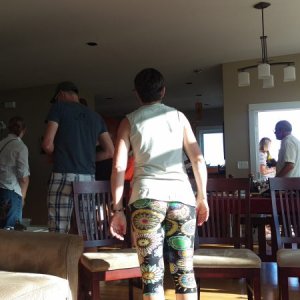 Ron and Anne's house for a Brats dinner. Thanks to our hosts!