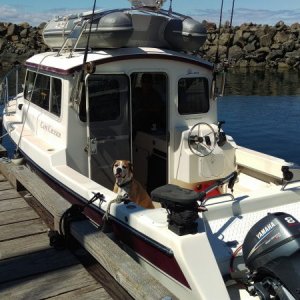 Tied up at Powell River marina