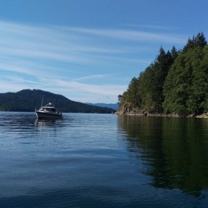 On the hook in Blind Bay.